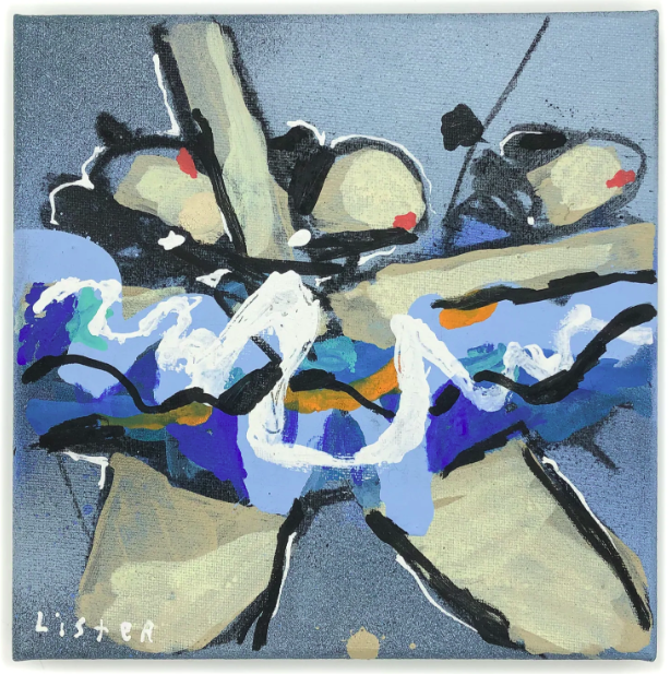 Anthony Lister 'Blue Las With Grace' Original Available