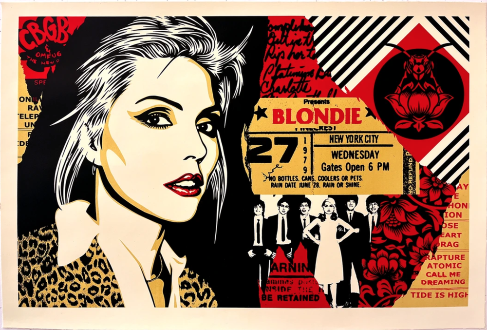 Shepard Fairey 'Blondie On Bowery' XL Print Available
