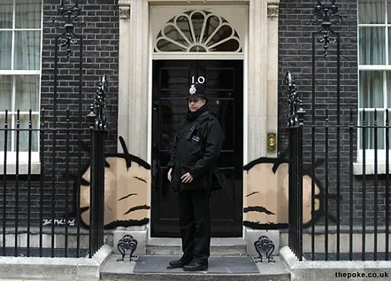 Banksy Has Big Balls For Hitting The Prime Minister's House At 10 Downing Street