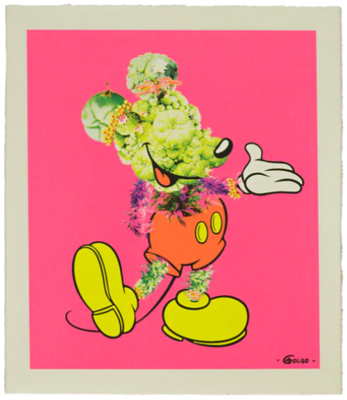 Golgo 'Peyote Mickey' Fluorescent Pink Print Available