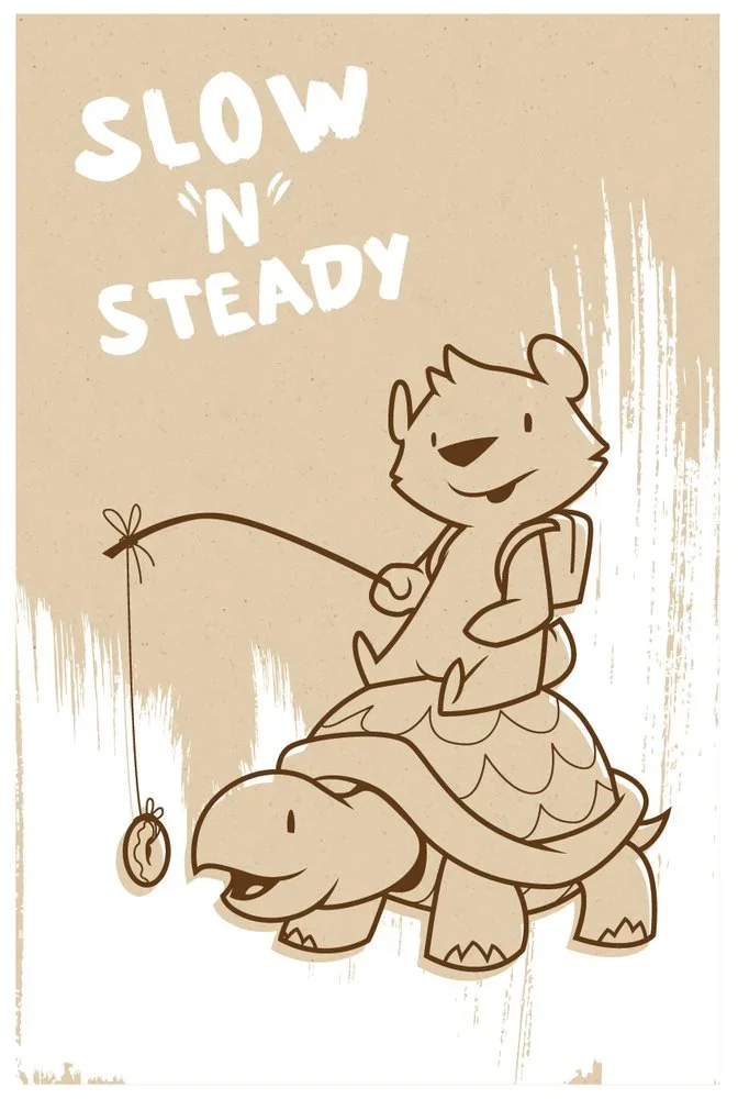 Philip Lumbang 'The Tortoise And The Bear' Print Available