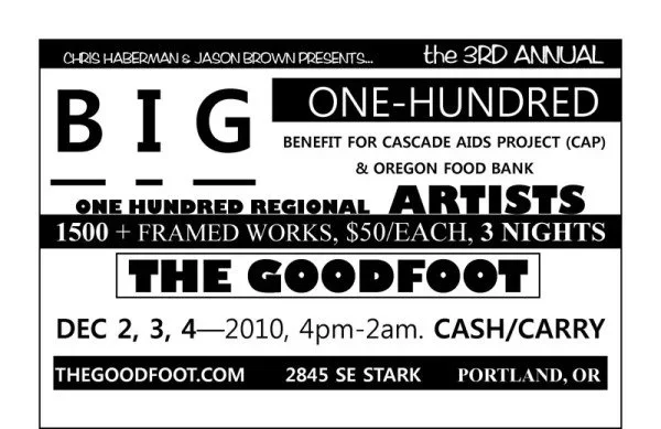 The Goodfoot 'Big 100' Art Show Details