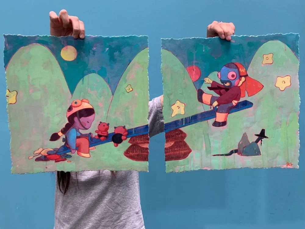 Young-Ji Cha 'Sea Saw' Diptych Release Details