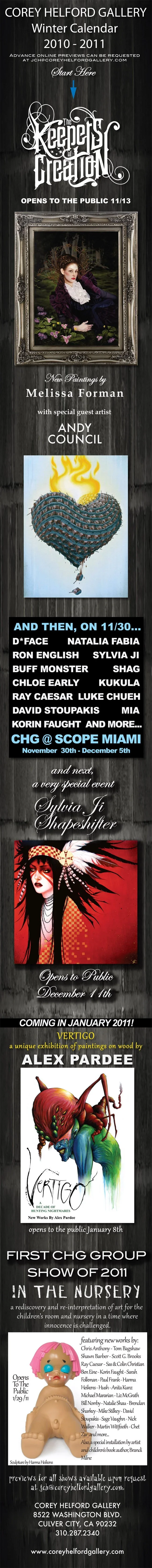 Big 'Winter Calendar' News From Corey Helford