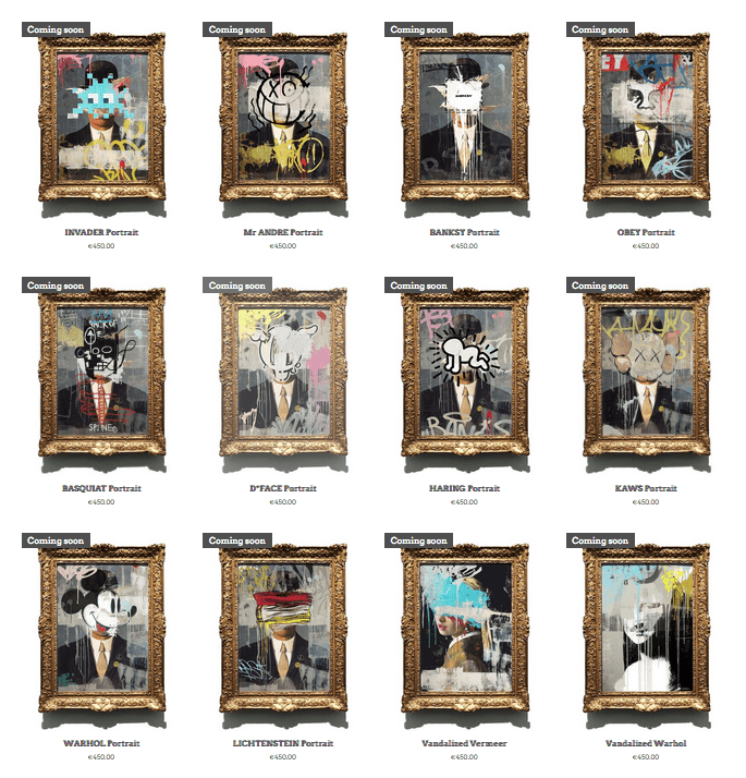 Kenny Random 'Vandalized Portrait' Series Release Details