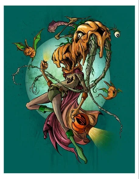 Alex Pardee / Greg Simkins 'The Orange Lantern' Print Available