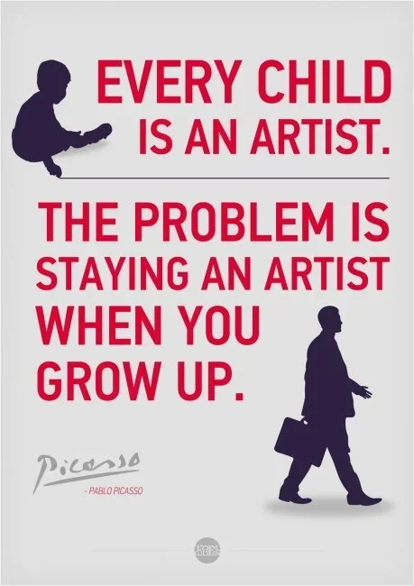 Pablo Picasso 'Every Child Is An Artist' Brilliance