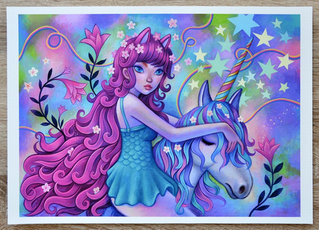 Jeremiah Ketner 'Unicorn Ride' Print Available