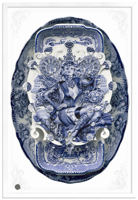 Handiedan 'Bollywood Sugar Bowl Blue' Print Available