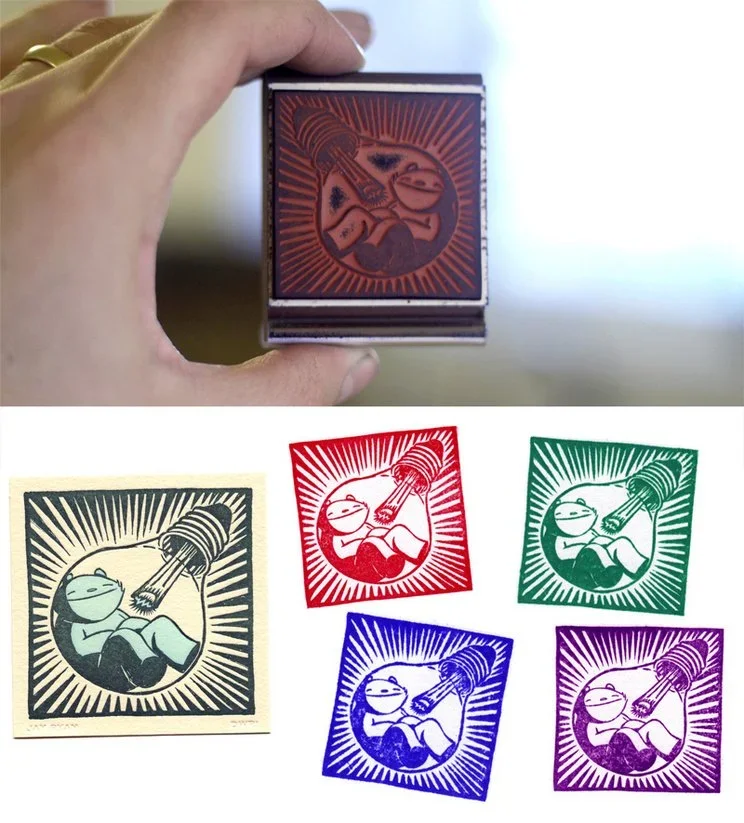 Jay Ryan 'Rubberstamp' Print + Stamp Available