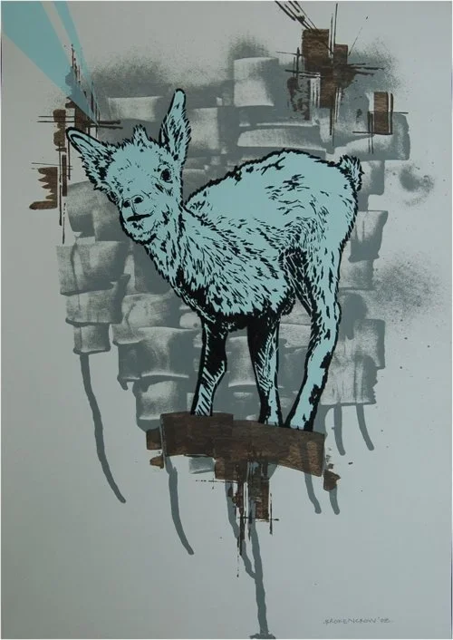 Brokencrow 'Untitled' Goat Print Available