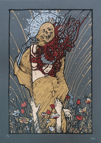 Malleus 'Down In The Hole' Grey Print Available