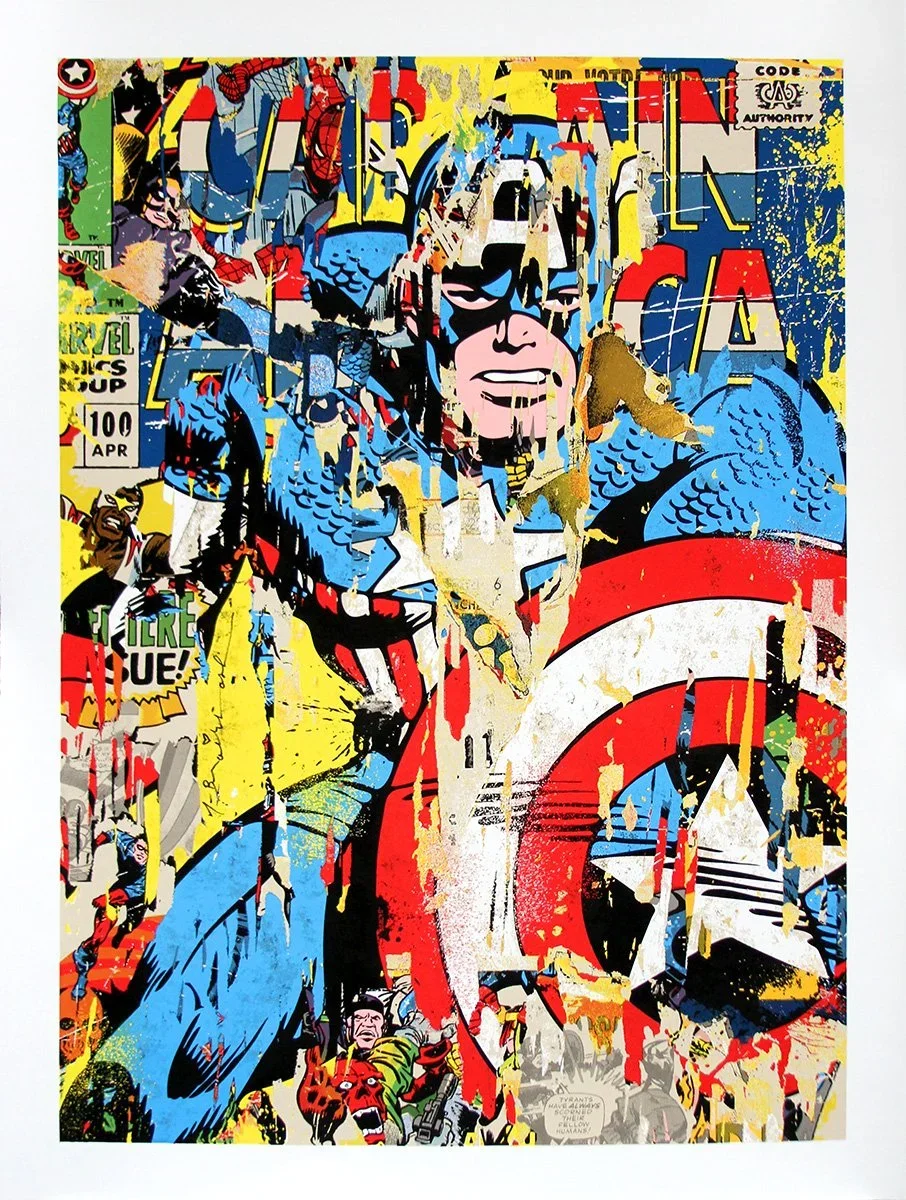 Mr Brainwash 'Captain America' Print Release Details
