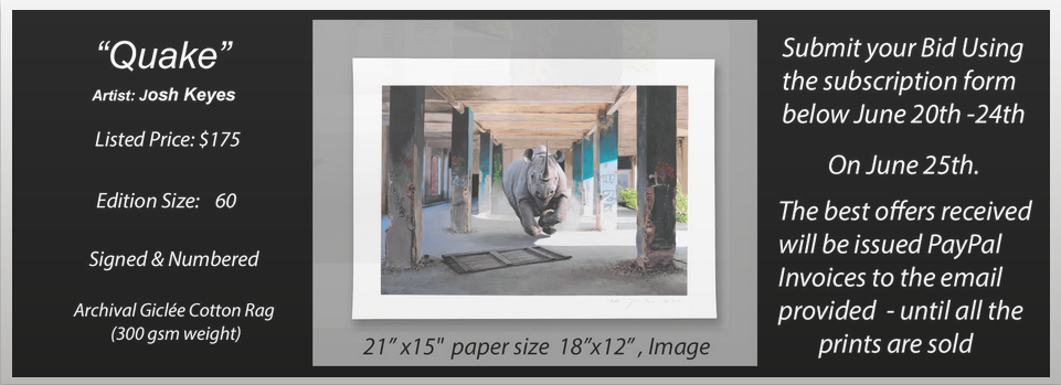 Josh Keyes 'Quake' Release Details