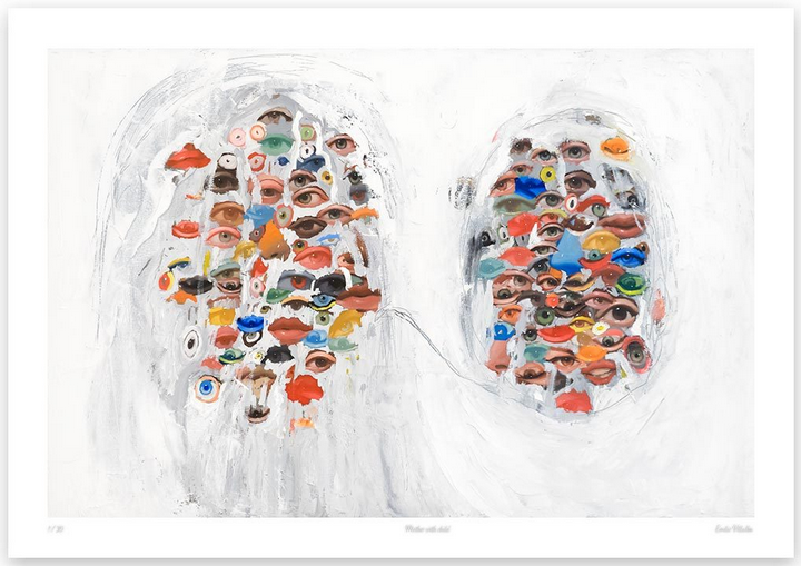 Emilio Villalba 'Mother And Child' Print Available