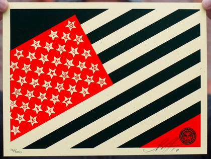 Obey 'MayDay Flag' Mini Print Release Details