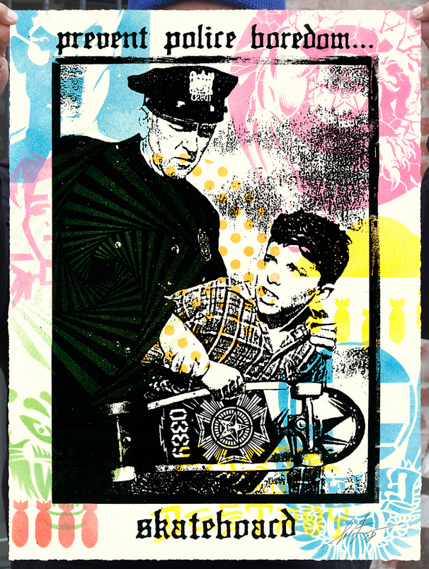 Shepard Fairey Obey 'Prevent Police Boredom' HPM Release Details