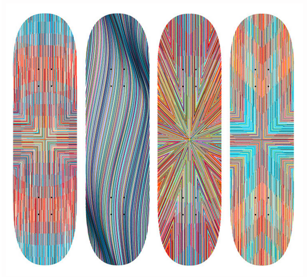 Kai + Sunny 'Star', 'Wave', 'Circle' + 'Cross' Skatedecks Available