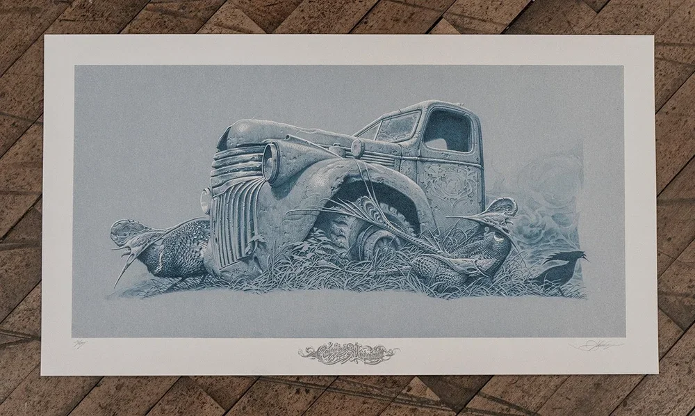 Aaron Horkey 'Colossus Aground' Blue Print Release Details