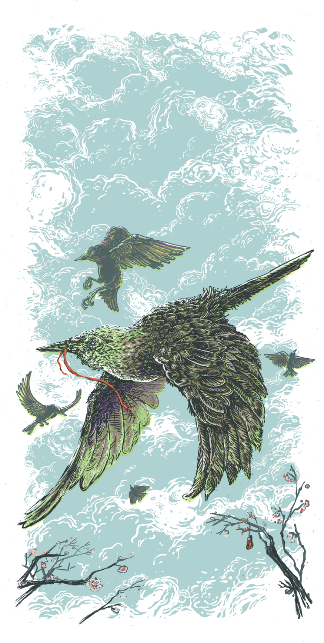 Geordan Moore 'Some Starlings' Print Available