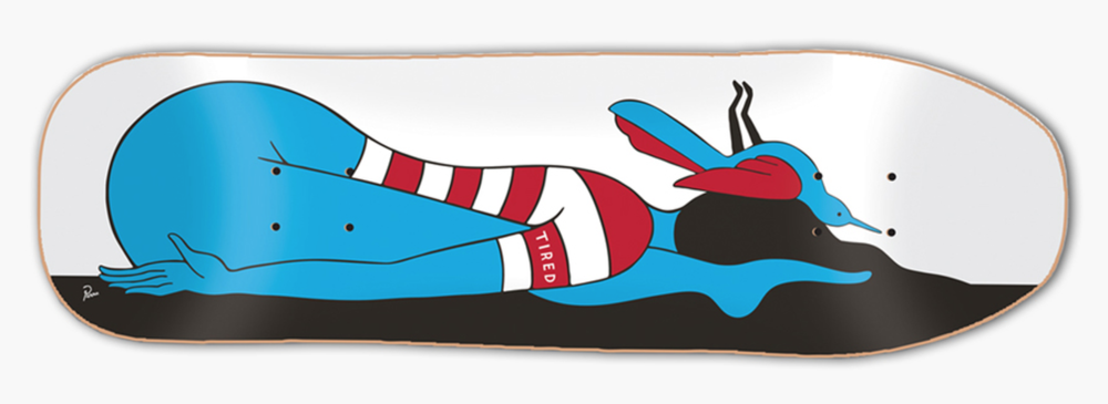 Parra 'Knocked Out' Stump Nose Skatedeck Available