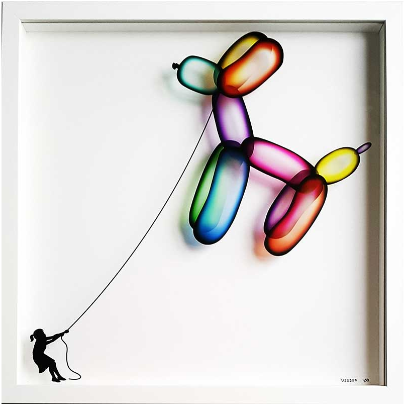 VeeBee 'Balloon Dog' Framed Print Available