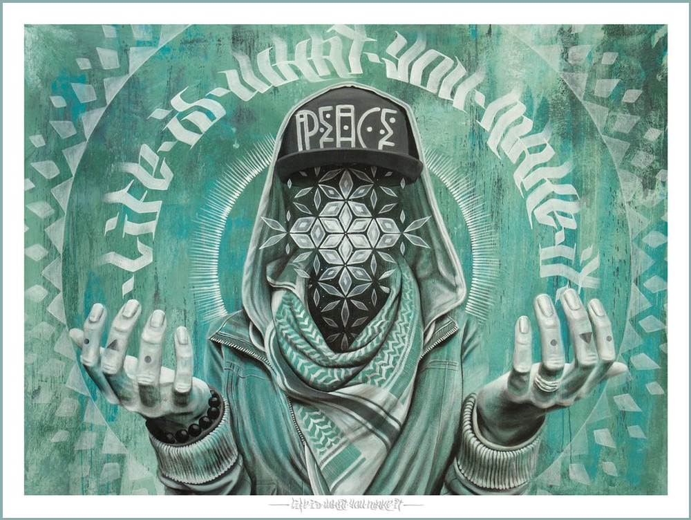 Miles Toland 'Life Is What You Make It' Print Available