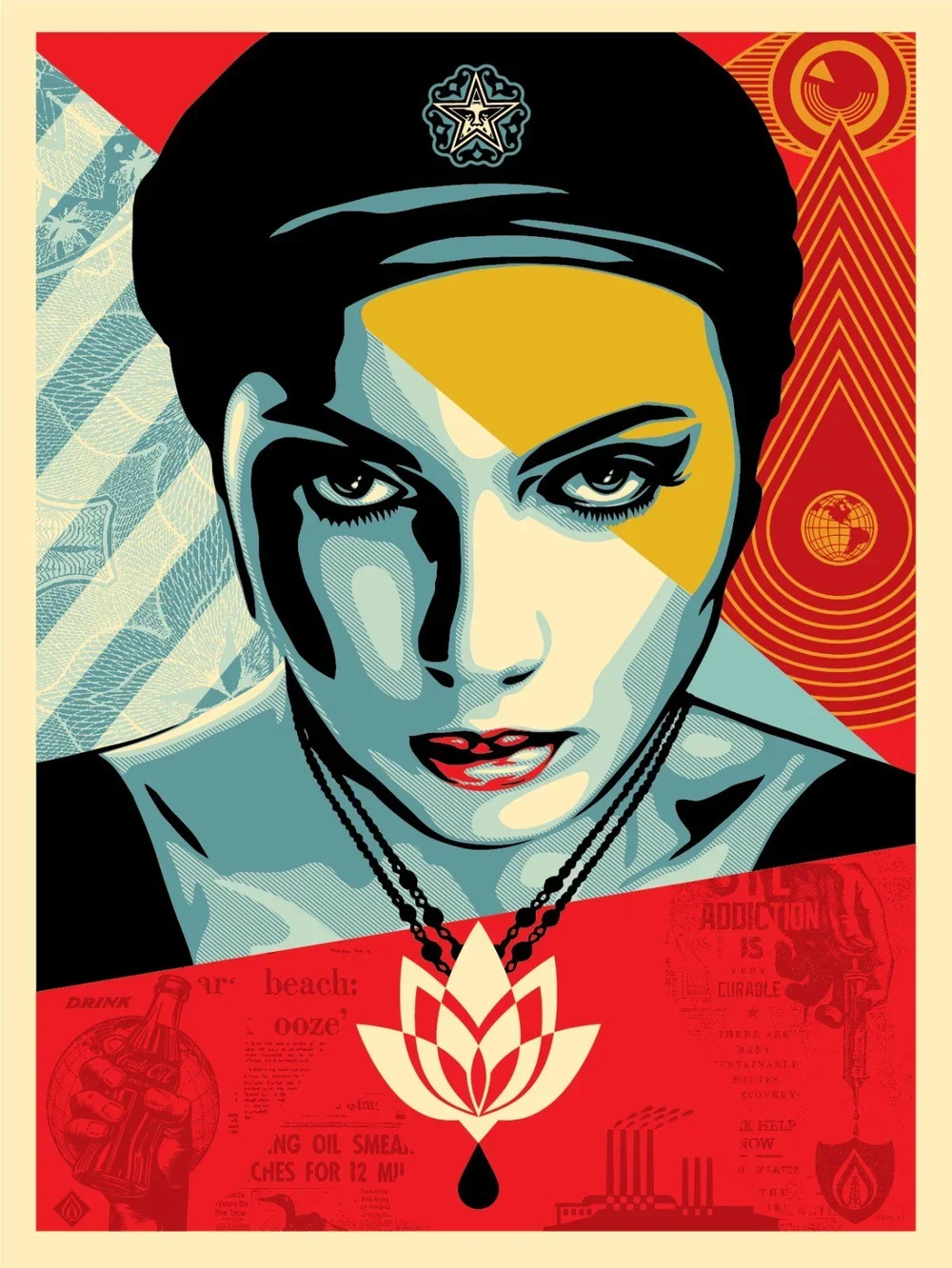 Obey 'Oil Lotus Woman' Print Release Details