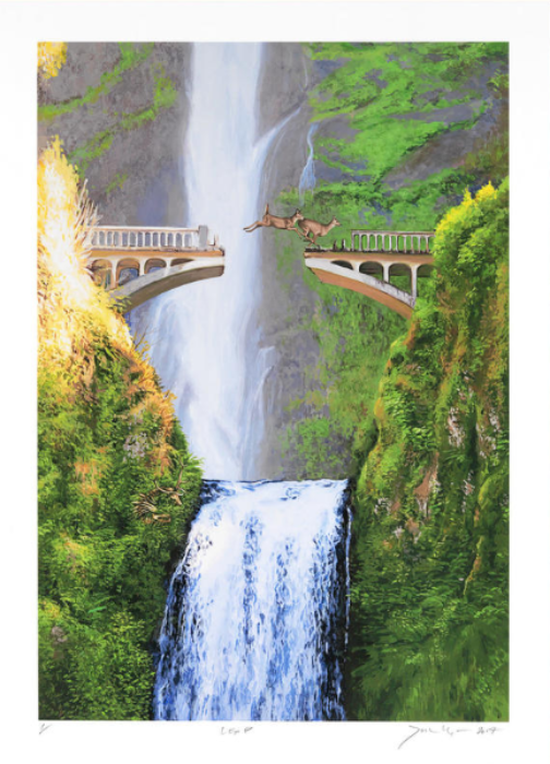 Josh Keyes 'Leap' Print Available