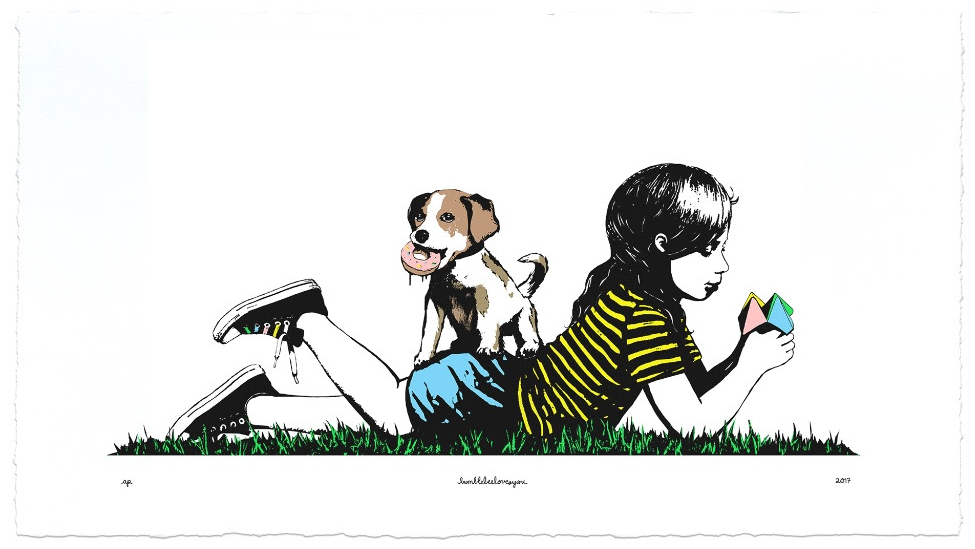 Bumblebeelovesyou 'Puppy Love' Print Available