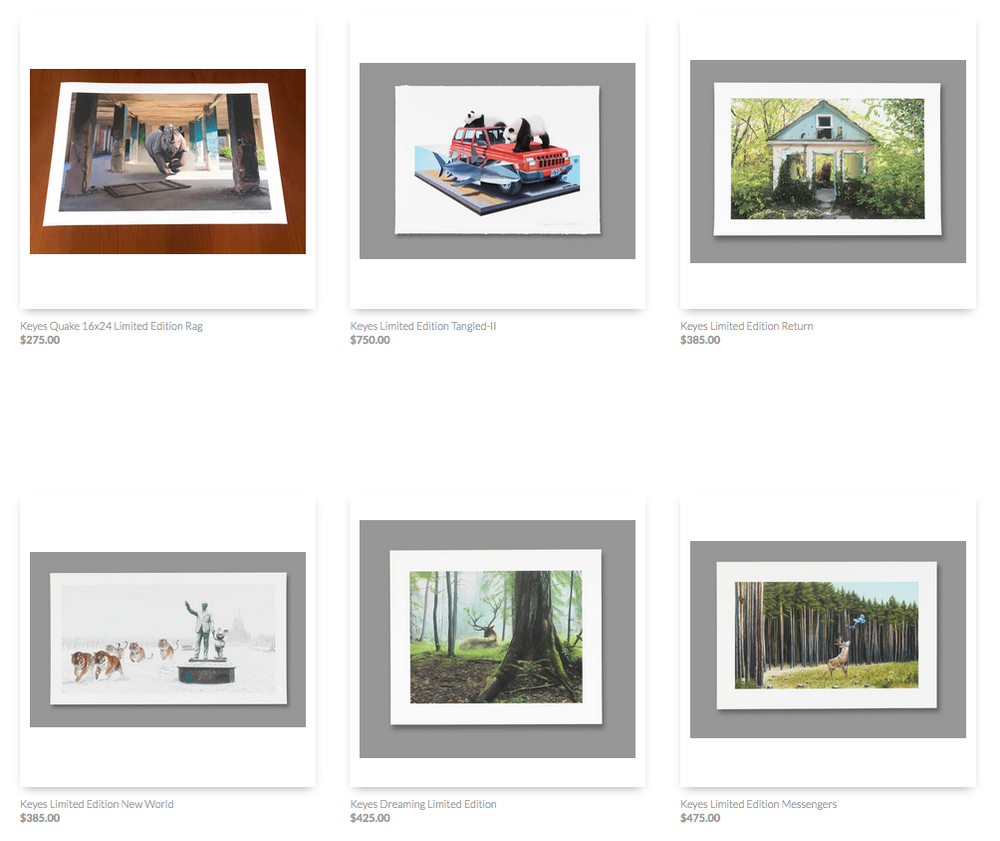 Josh Keyes 'Classic Prints' Proofs Available