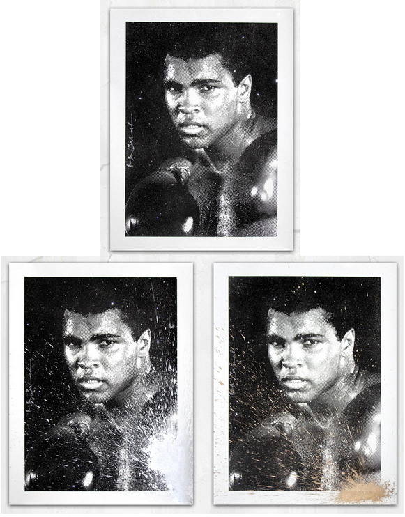 Mr Brainwash 'Magnificent Ali' (Diamond Dust) Prints Available
