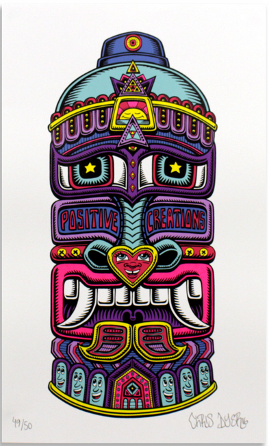 Chris Dyer 'Tribal Spray Can' Print Available