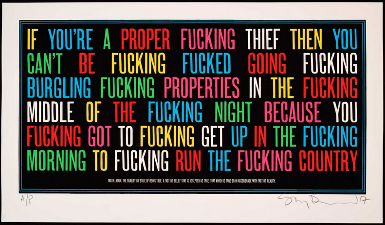 Stanley Donwood Fucking 'Truth' Print Available