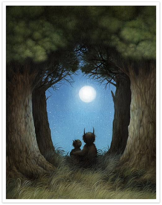 Dan May 'Peering Into The Night' Print Available