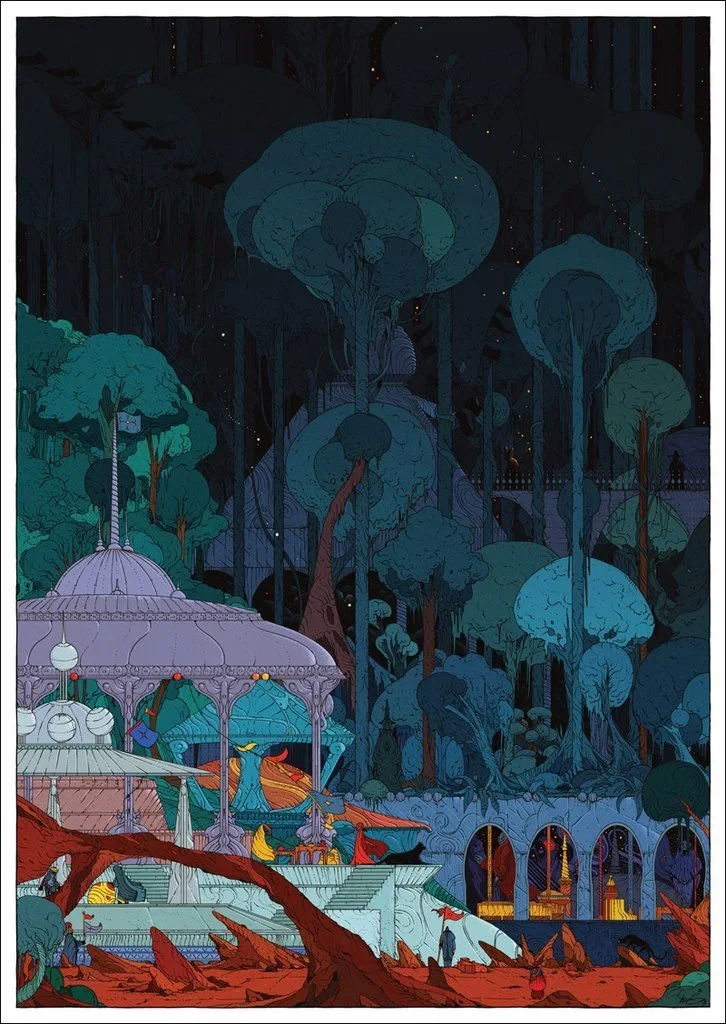 Kilian Eng 'Deep Forest Pavilion' Print Available