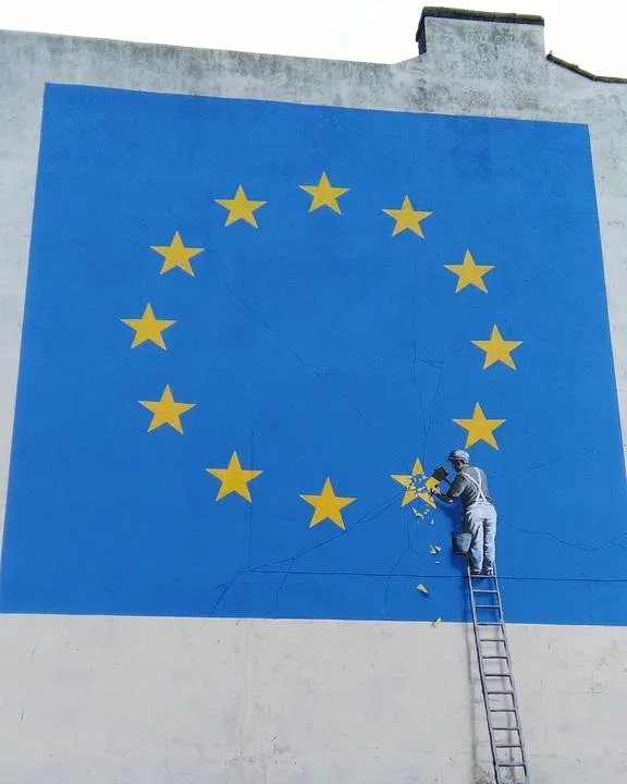 Banksy Makes His Brexit Statement In Dover, England
