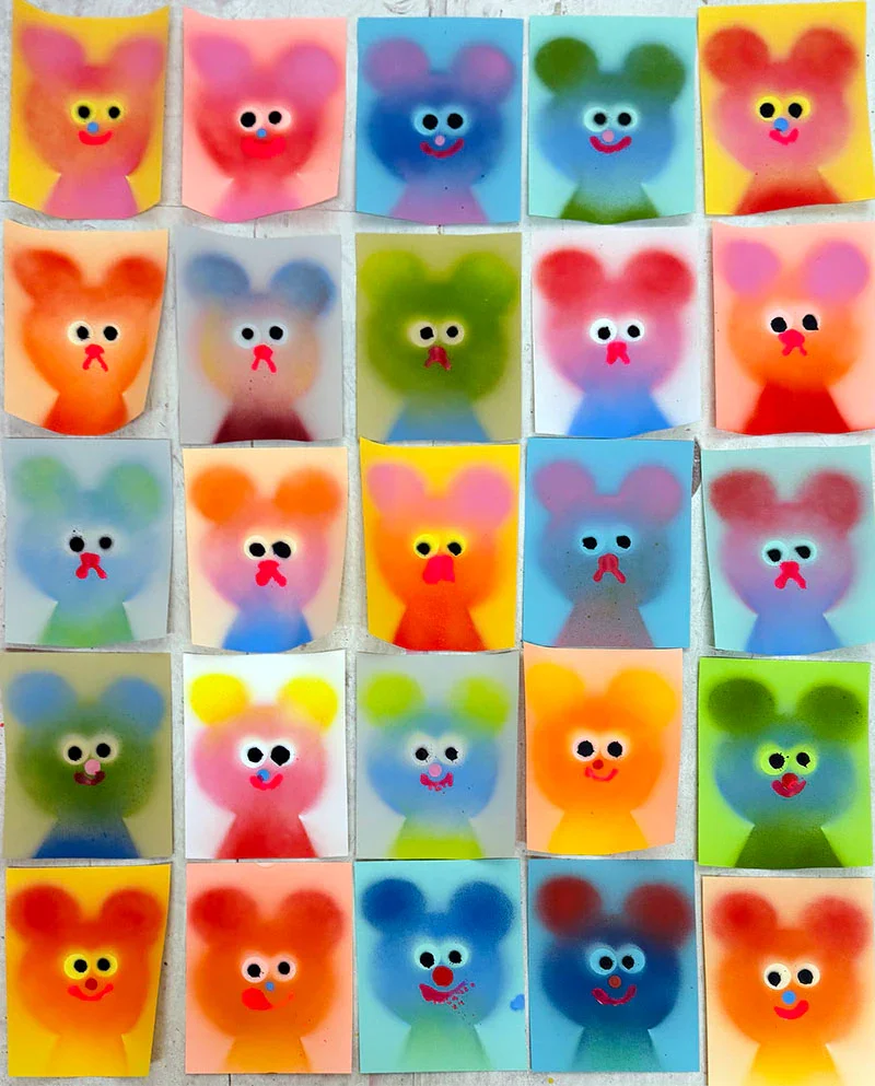 Jon Burgerman 'Soft Bears' HPMs Available