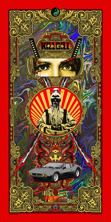 Matt Dye 'Kill Bill' Oil Slick Print Available