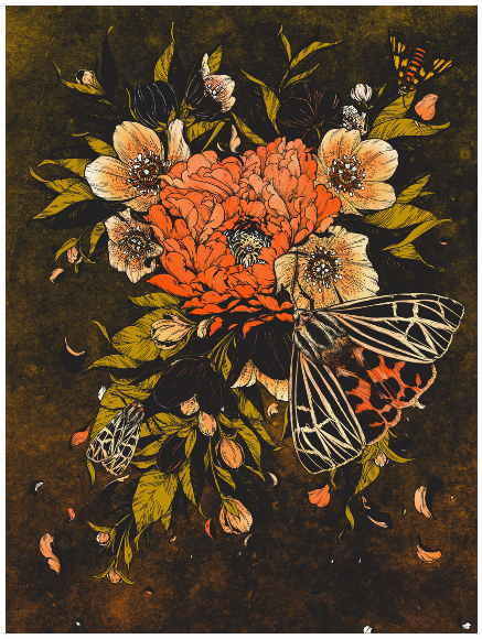 Erica Williams 'Bloom Lepis' Print Available
