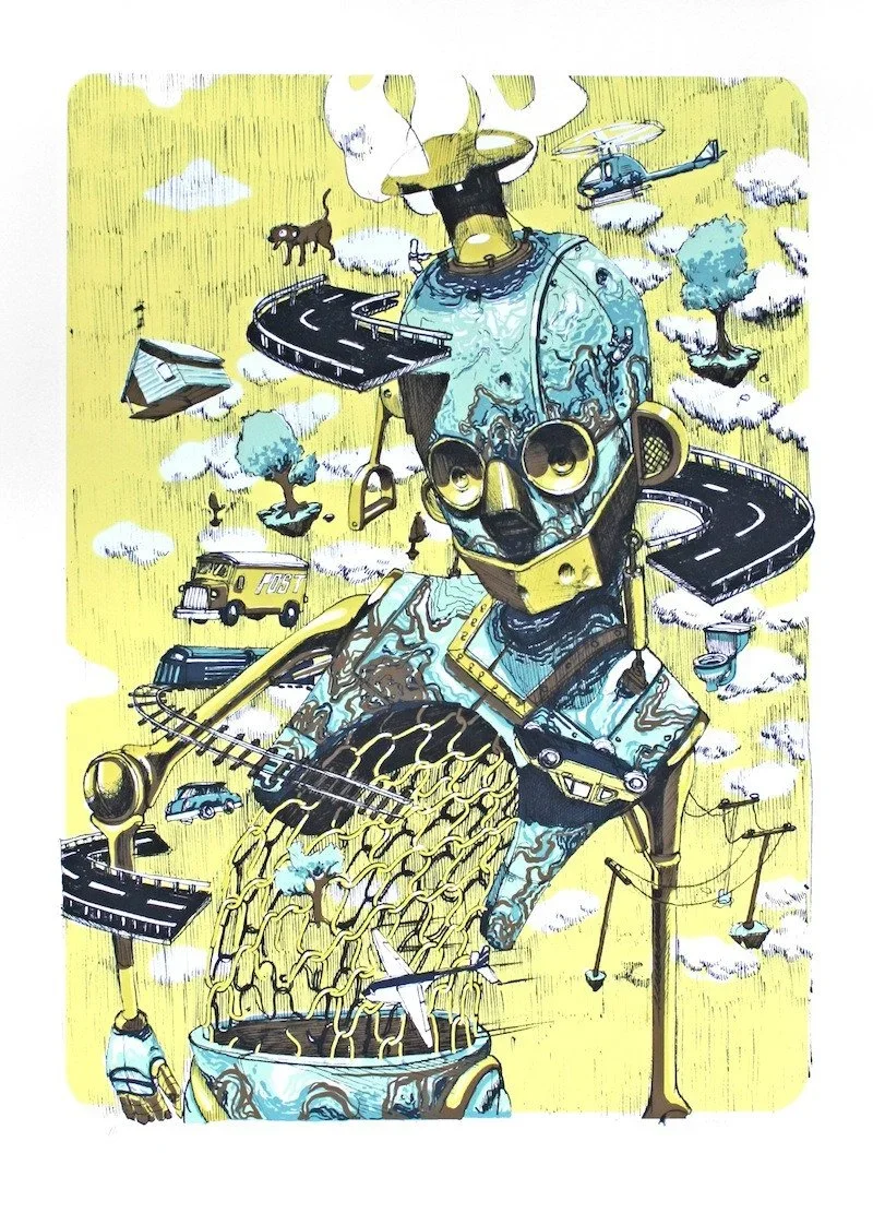 Pixel Pancho 'Rusted Ideas' Print Available