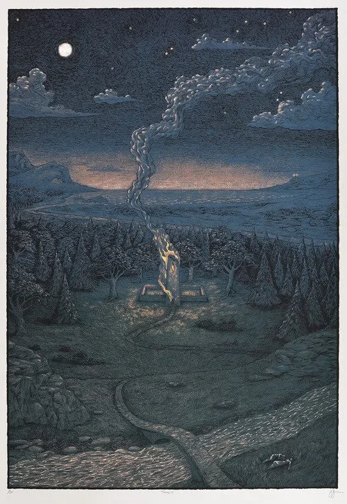 Bjorn Bauer 'Towers II' Print Available