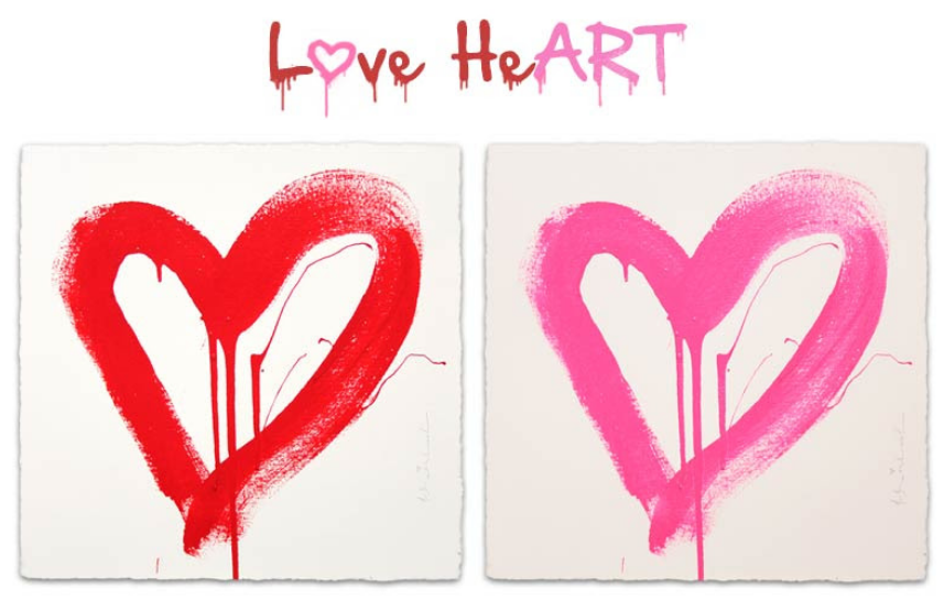 Mr Brainwash 'Love Heart' Print Release Details