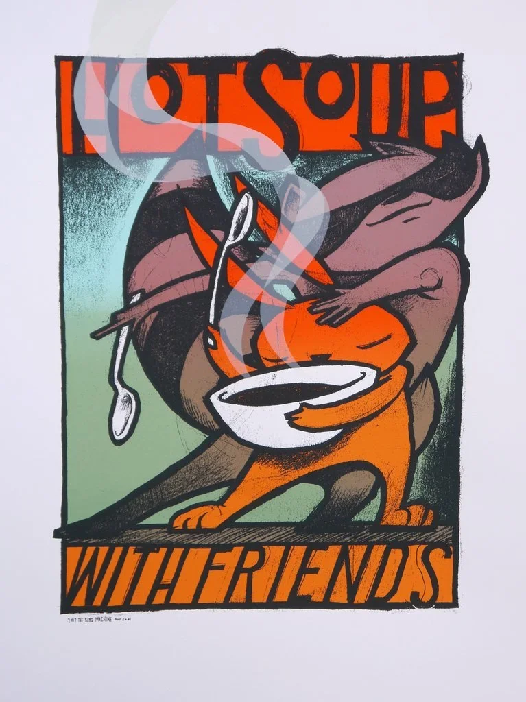 Jay Ryan 'Hot Soup With Friends' Print Available