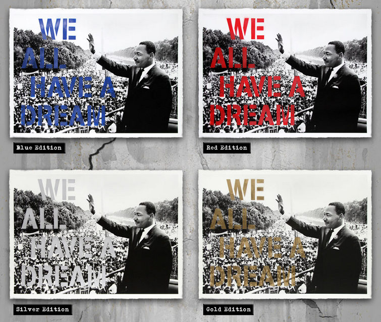 Mr Brainwash 'We All Have A Dream' Print Release Details