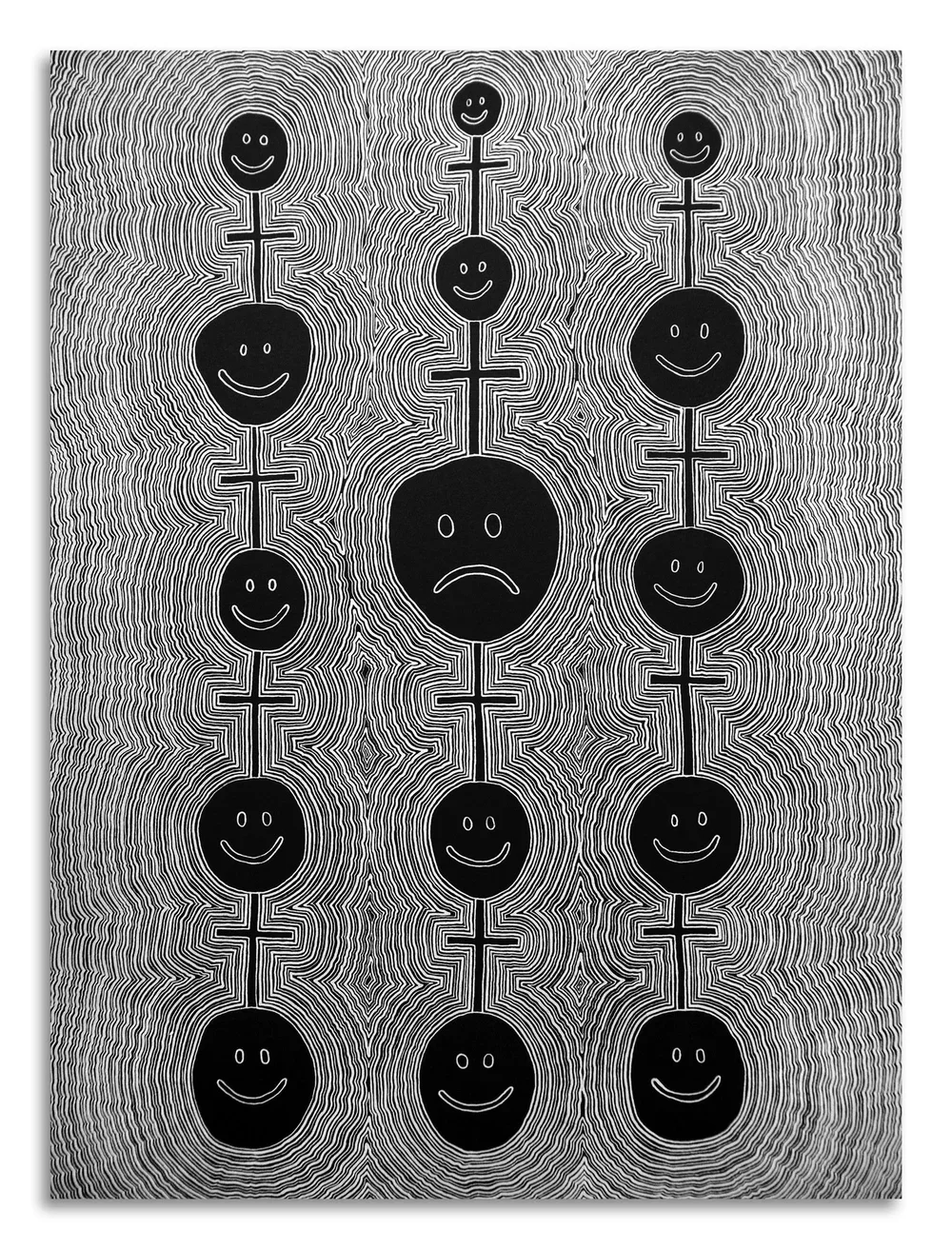 Judith Supine 'Are You Happy, Are You Sad' Print Available