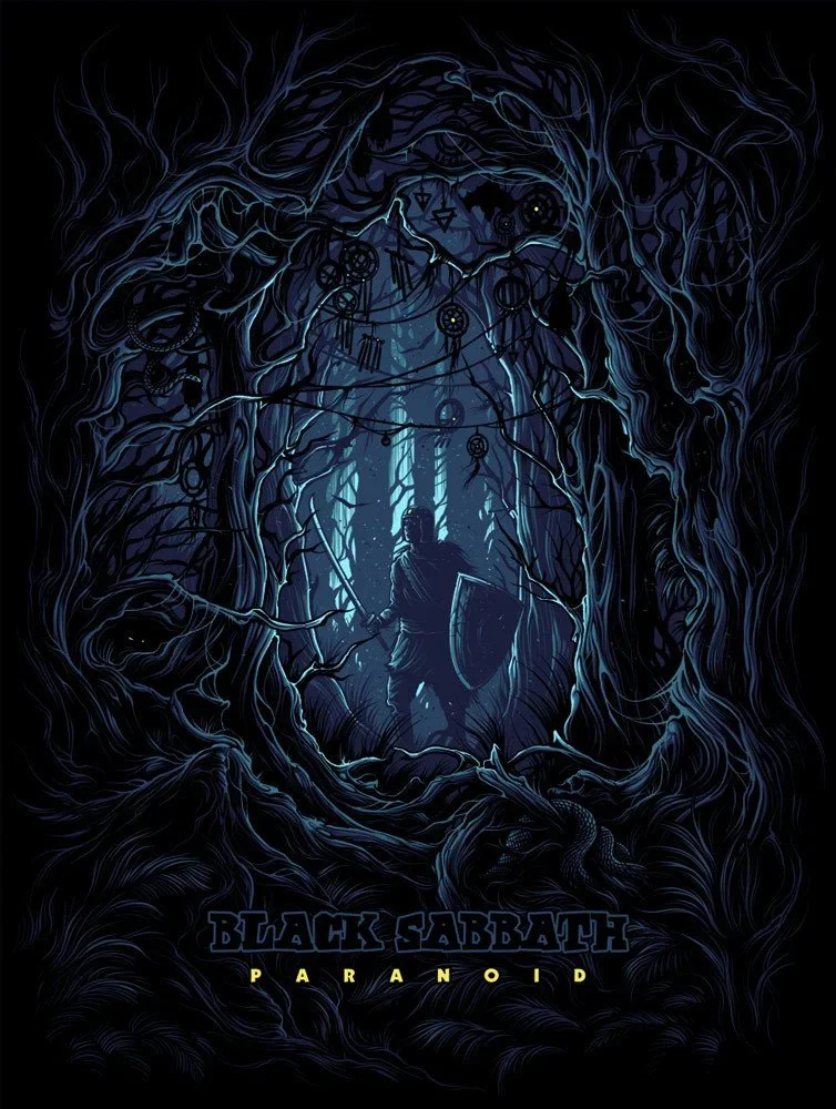 Dan Mumford 'Black Sabbath Paranoid' Prints Available