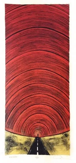 Dan Grzeca 'Full Atmosphere' RED Print Available