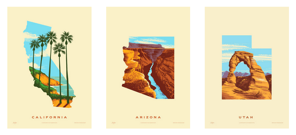 Family Tree Design '50 States Of Beauty' Prints Available