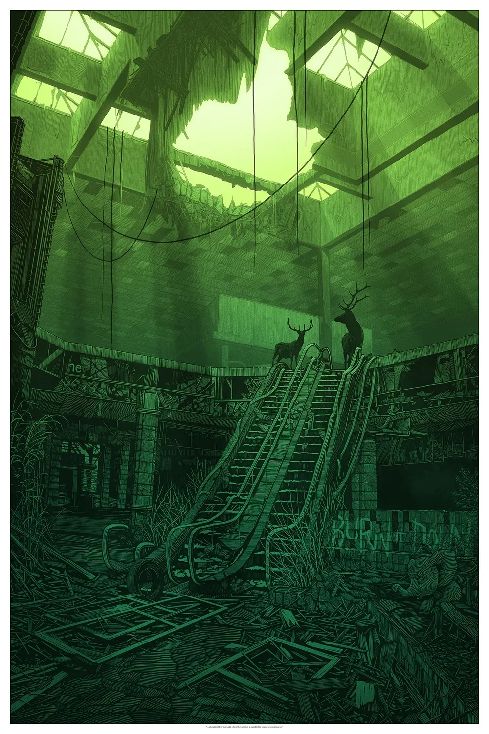 Daniel Danger 'A Headlight In The Path Of Our Breathing' Print Available